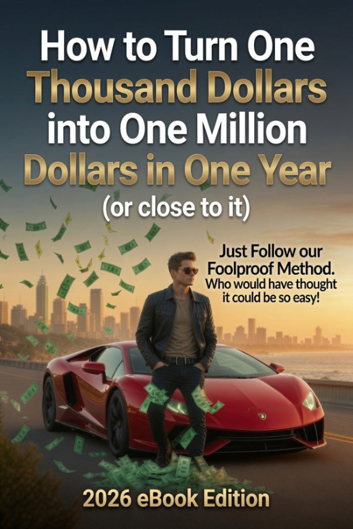 How to Turn One Thousand Dollars into One Million Dollars in One Year - eBook